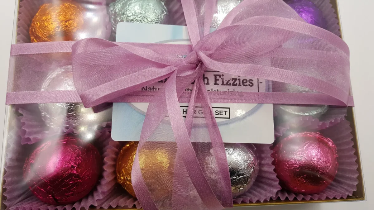 Gift Set for Mom with 12 foil wrapped 2.5 oz bath bombs, great for dry skin, Favorite scents for women - Image 1