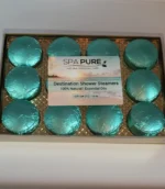 Destination Shower Steamers Gift Set with 12 Aromatherapy Shower Bombs - 100% Essential Oil Blends - fun - summery scents