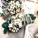 White Sage & Copal Smudge Stick with Eucalyptus, White Tallow Berries, 4" - Image 2
