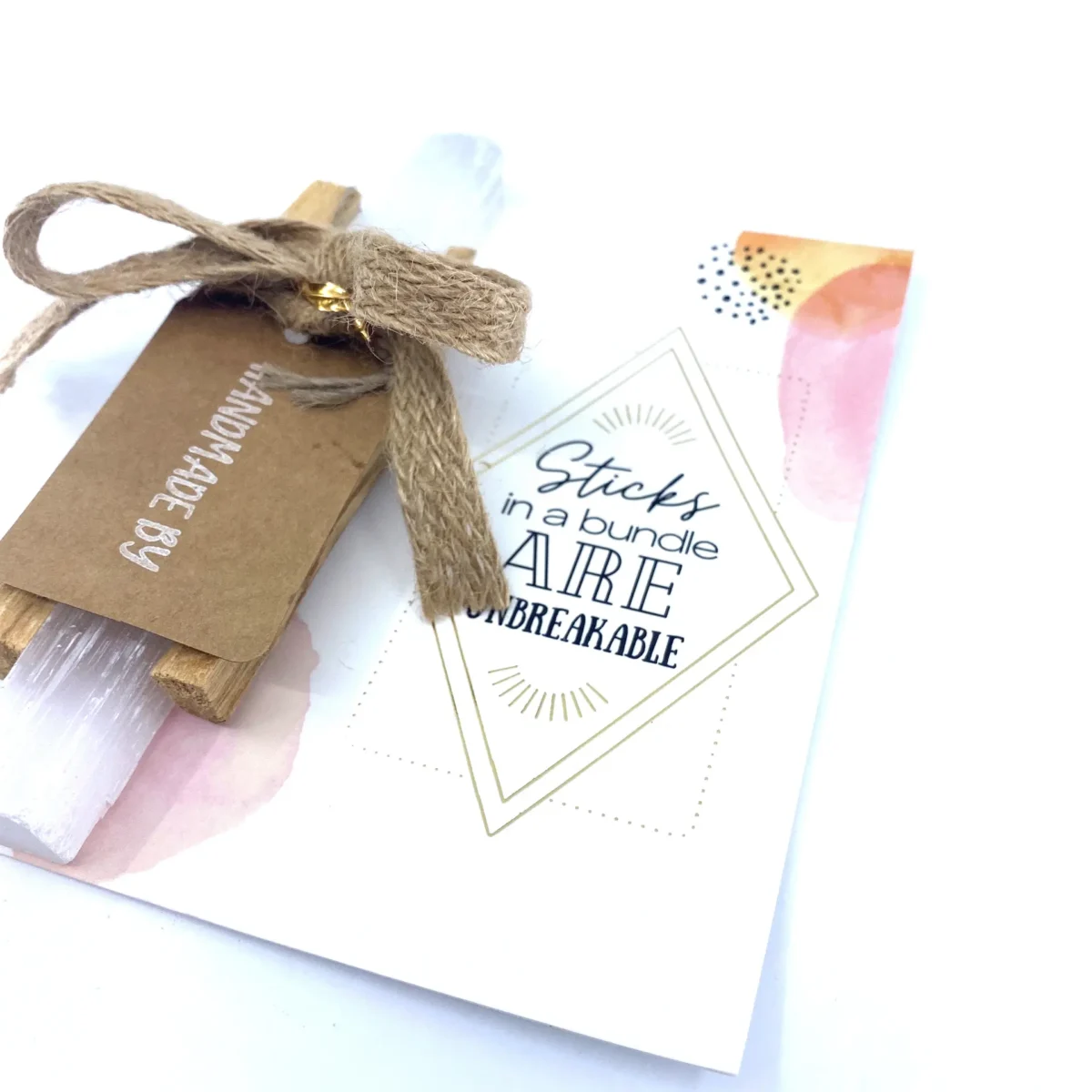Uplifting Bundle, Palo Santo & Selenite Wand - Soothing Aromas & Positive Energy - Image 1