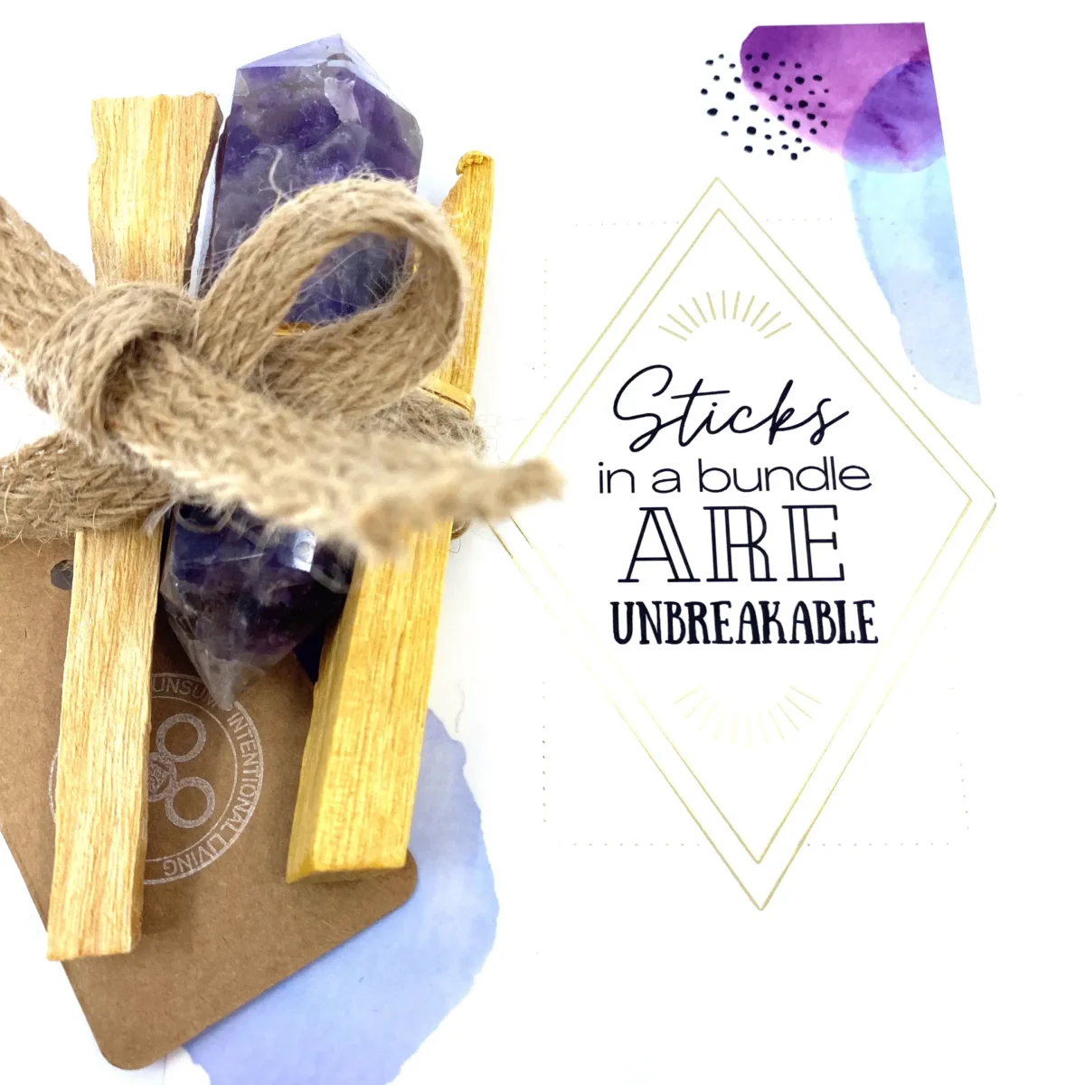 Intuition Bundle, Palo Santo & Amethyst Wand - Image 1