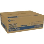 Pacific Blue Select Standard-Roll Embossed Toilet Paper - 2 Ply - 4" x 4.05" - 550 Sheets/Roll - White - 40 / Carton - Image 4