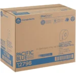 Pacific Blue Basic Jumbo Jr. High-Capacity Toilet Paper - 2 Ply - 3.50" x 1000 ft - White - Fiber - 8 / Carton - Image 10