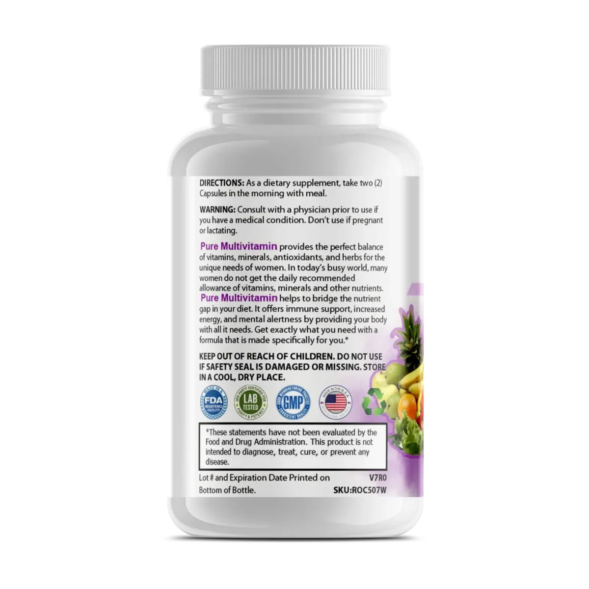 Pure Multi-Vitamins for Women - Essential Nutrients for Optimal Health - Image 2