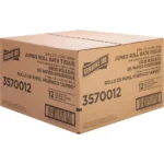 Genuine Joe Jumbo Jr Dispenser Bath Tissue Roll - 2 Ply - 3.30" x 700 ft - 8.88" Roll Diameter - White - Fiber - 12 / Carton - Image 4