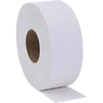 Genuine Joe 2-ply Jumbo Roll Dispenser Bath Tissue - 2 Ply - 3.30" x 650 ft - 3.30" Core - White - 12 / Carton - Image 5