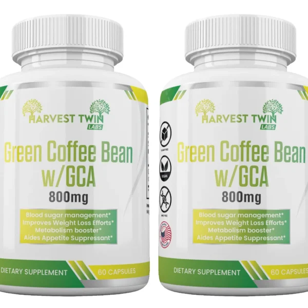 Green Coffee Bean w/GCA - 800mg 2 Pack