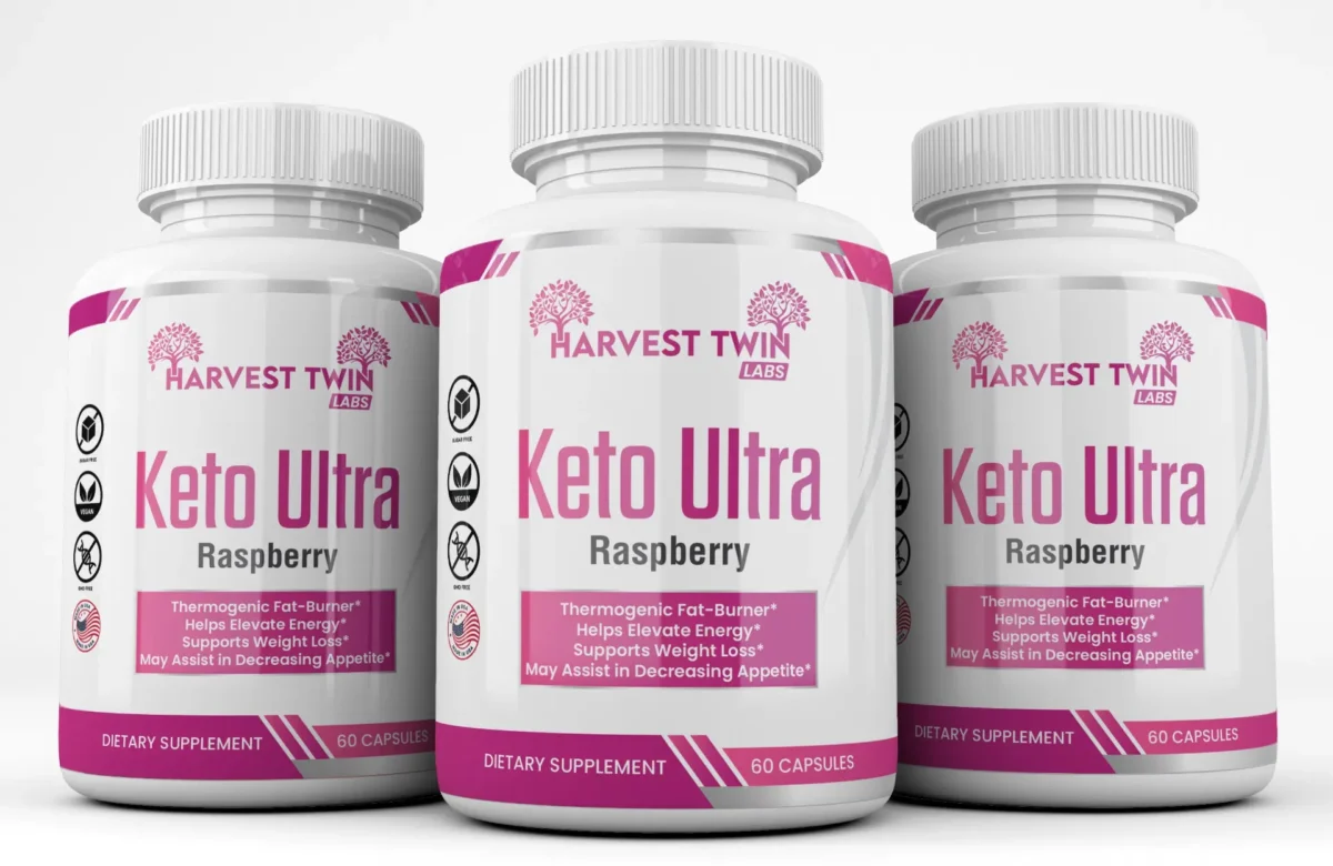3 Pack Raspberry Ketone Ultra - 600mg - Image 1