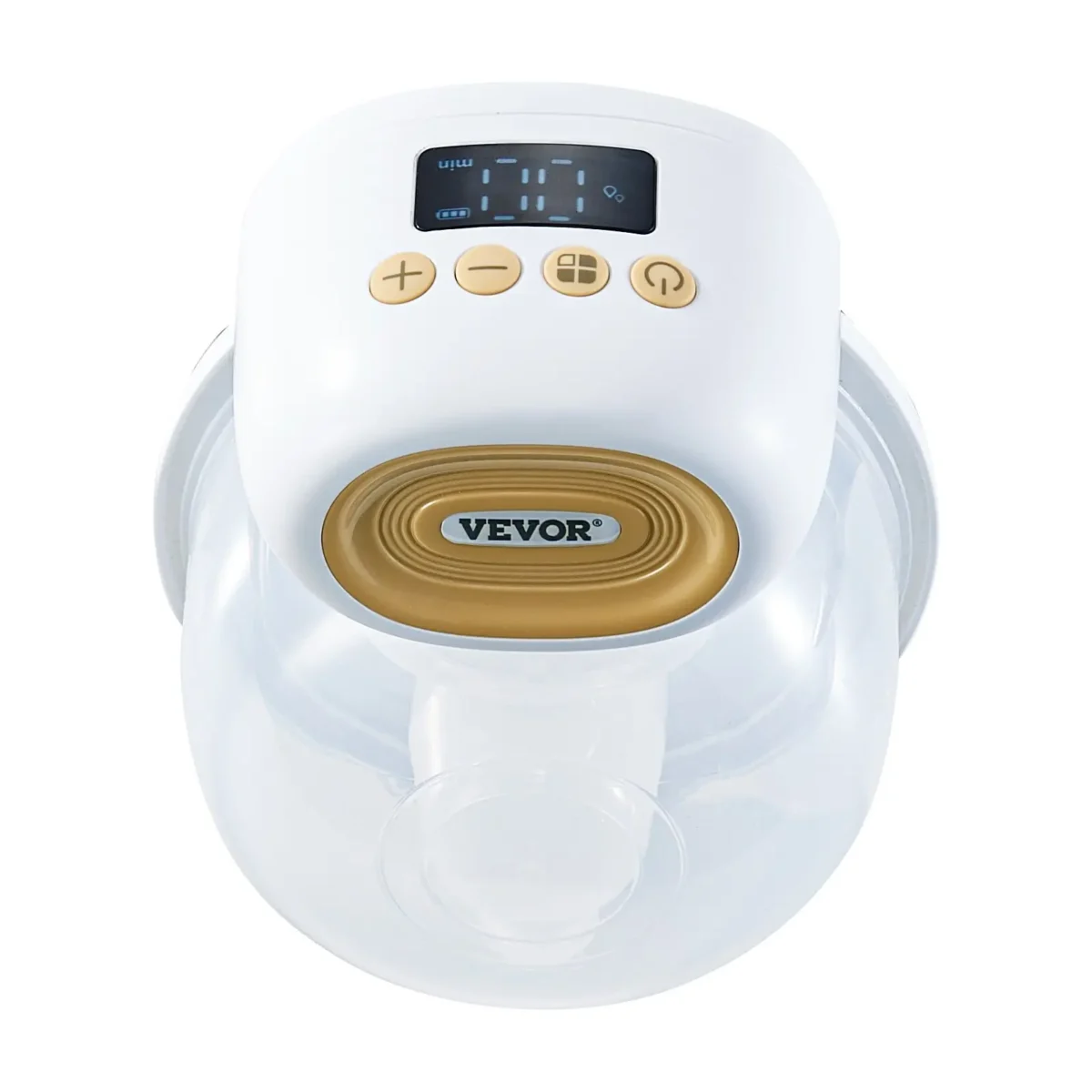 VEVOR Breast Pump, Wearable Electric Breast Pumps Hands Free, 4 Mode & 12 Levels, 300mmHg Strong Suction, Ultra-Quiet Rechargeable Portable Breastfeeding Pump with LED Display, 24mm Insert/28mm Flange - Image 9