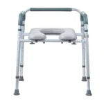VEVOR Commode Chair, Bedside Commode with Padded Seat and Arms, 7-Level Adjustable Height, 5.8L Removable Bucket, Easy to Assemble, 350 LBS Capacity, Raised Toilet Seat for Adults Seniors - Image 10