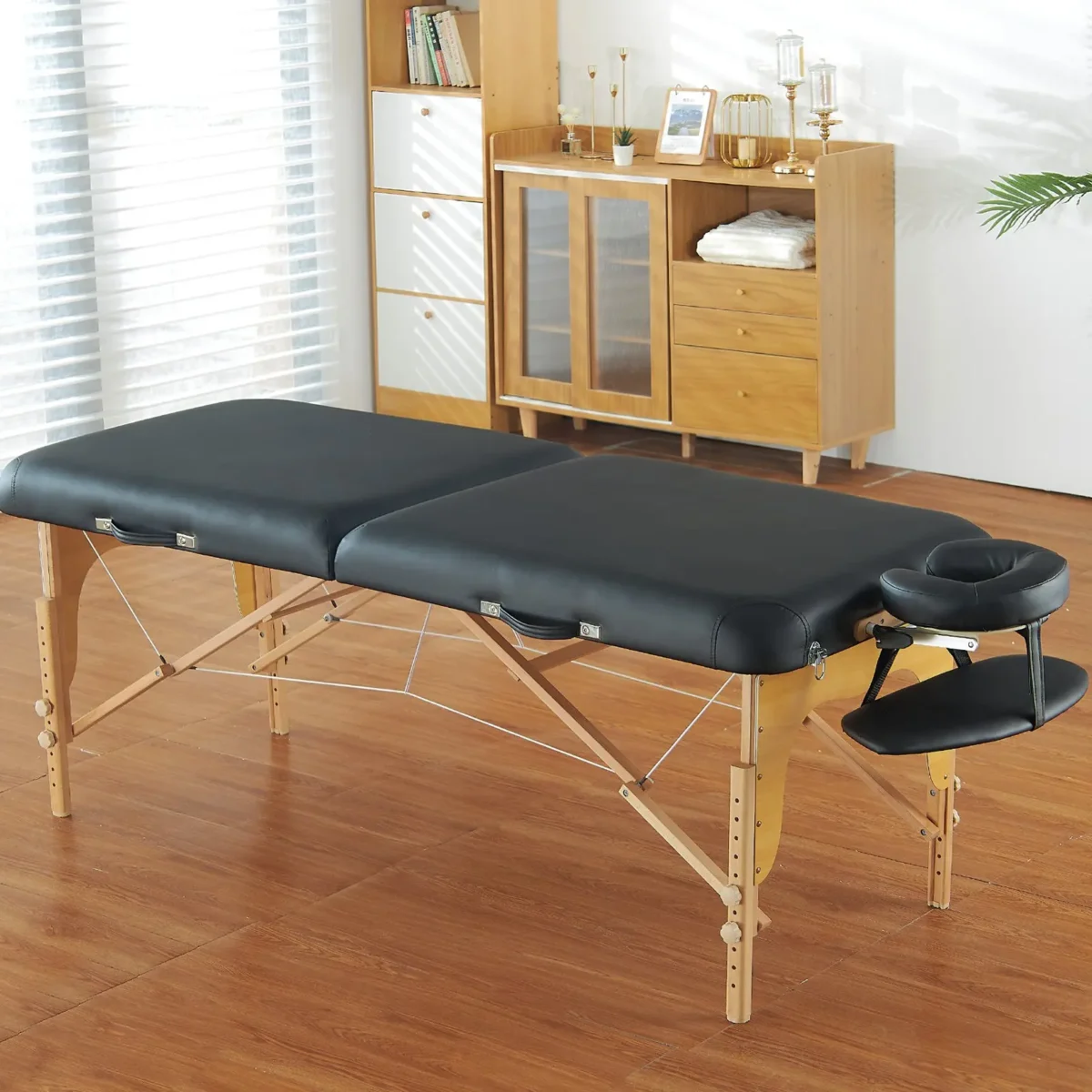 VEVOR Professional Wide Massage Table 30" W, Heavy Duty Folding Massage Table, 8-Level Height Adjustable Facial Salon Tattoo Bed, Portable Spa Table with Headrest, Hand Pallet & Carrying Bag, 750LBS - Image 17