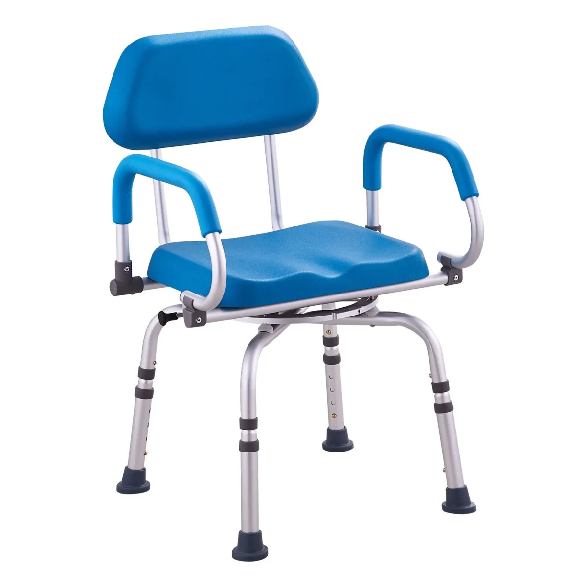 VEVOR Swivel Shower Chair 360 Degree, Adjustable Shower Seat with Pivoting Arms & Padded Bath Seat for Inside Shower or Tub, Non-Slip Rotating Bathtub Chair for Elderly Disabled, 300LBS Capacity - Image 20
