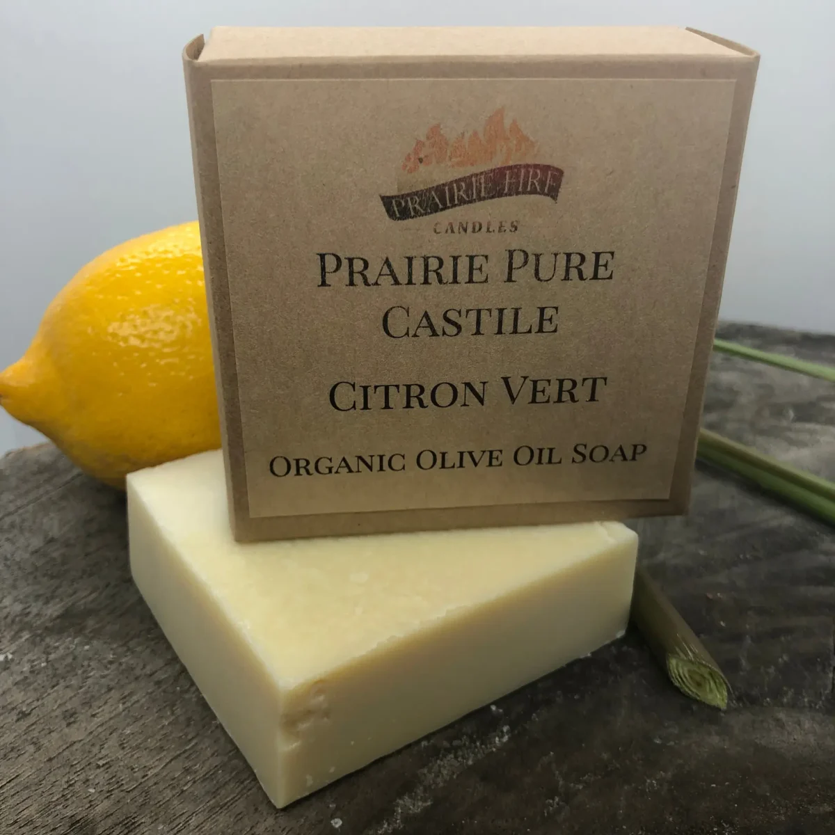 Citron Vert Real Castile Organic Olive Oil Soap for Sensitive Skin - Dye Free - 100% Certified Organic Extra Virgin Olive Oil - Image 1