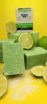 Specialty Soap - Mediterranean lime Salt Bar - Image 4