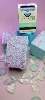 Specialty Soap - Sea GLass Salt Bar - Image 4