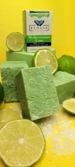 Specialty Soap - Mediterranean lime Salt Bar - Image 5