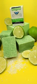 Specialty Soap - Mediterranean lime Salt Bar - Image 6